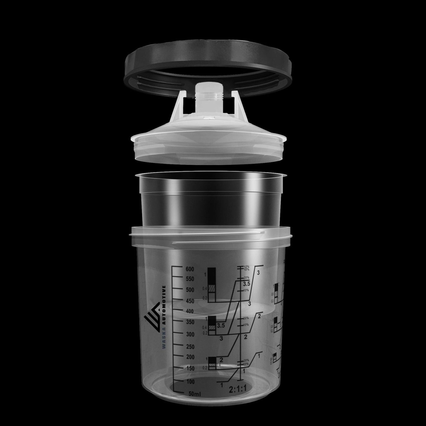 WA065010 - 650 ML SPS 1.0 Paint Cup System - 50 Count