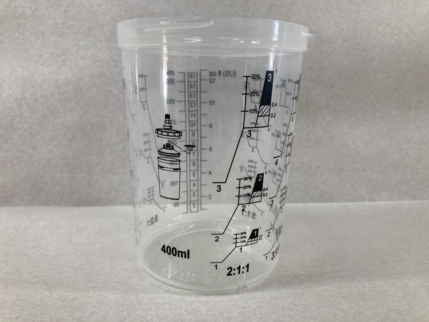 WA0S4125 - 400 ML 125 Mic SPS Cup System - 50 Count